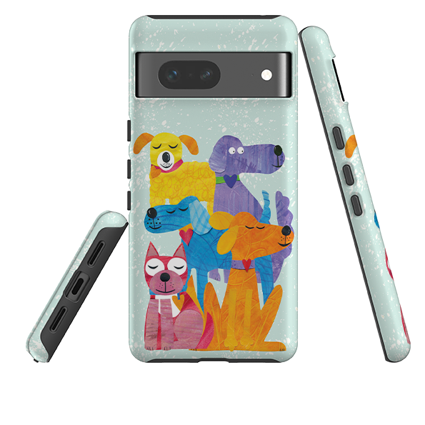 Google Tough Case - Patch Work Pups By Tracey English