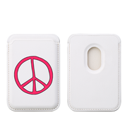 Peace MagSafe Wallet- White