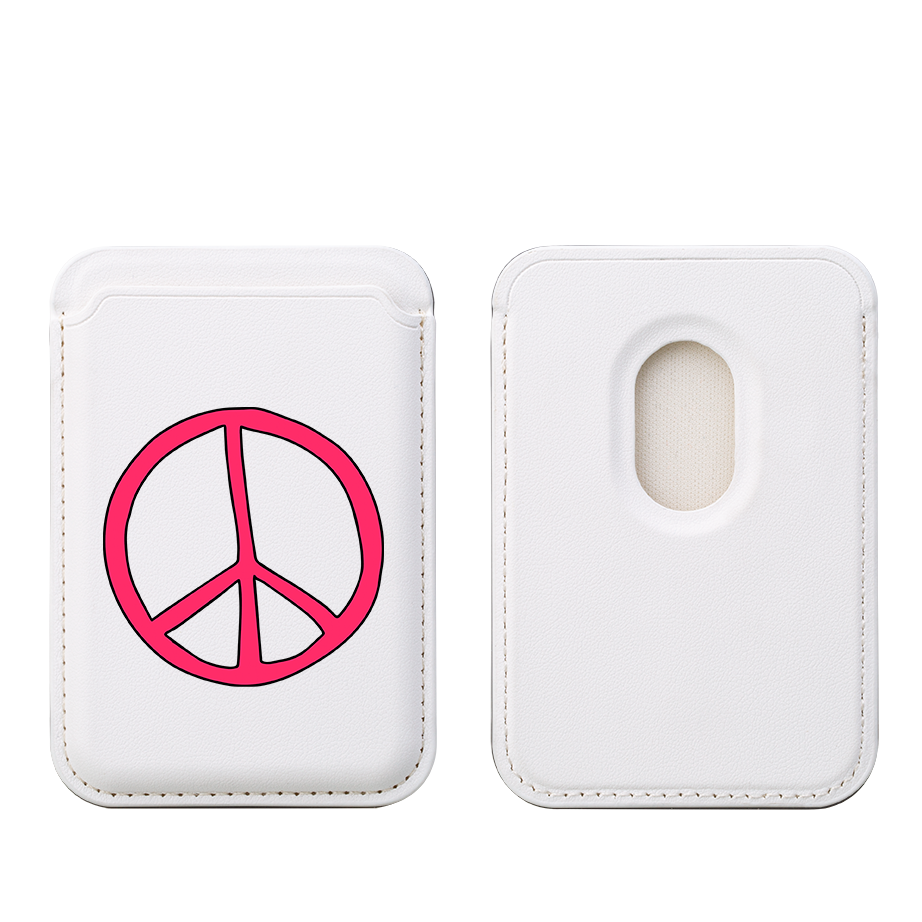 Peace MagSafe Wallet- White