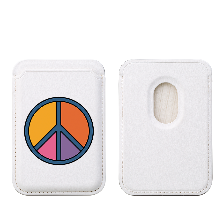 Peace III MagSafe Wallet- White