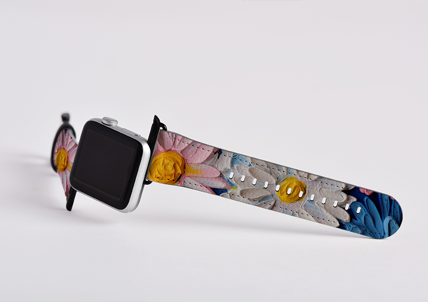 Pink Daisies II Apple Watch Strap