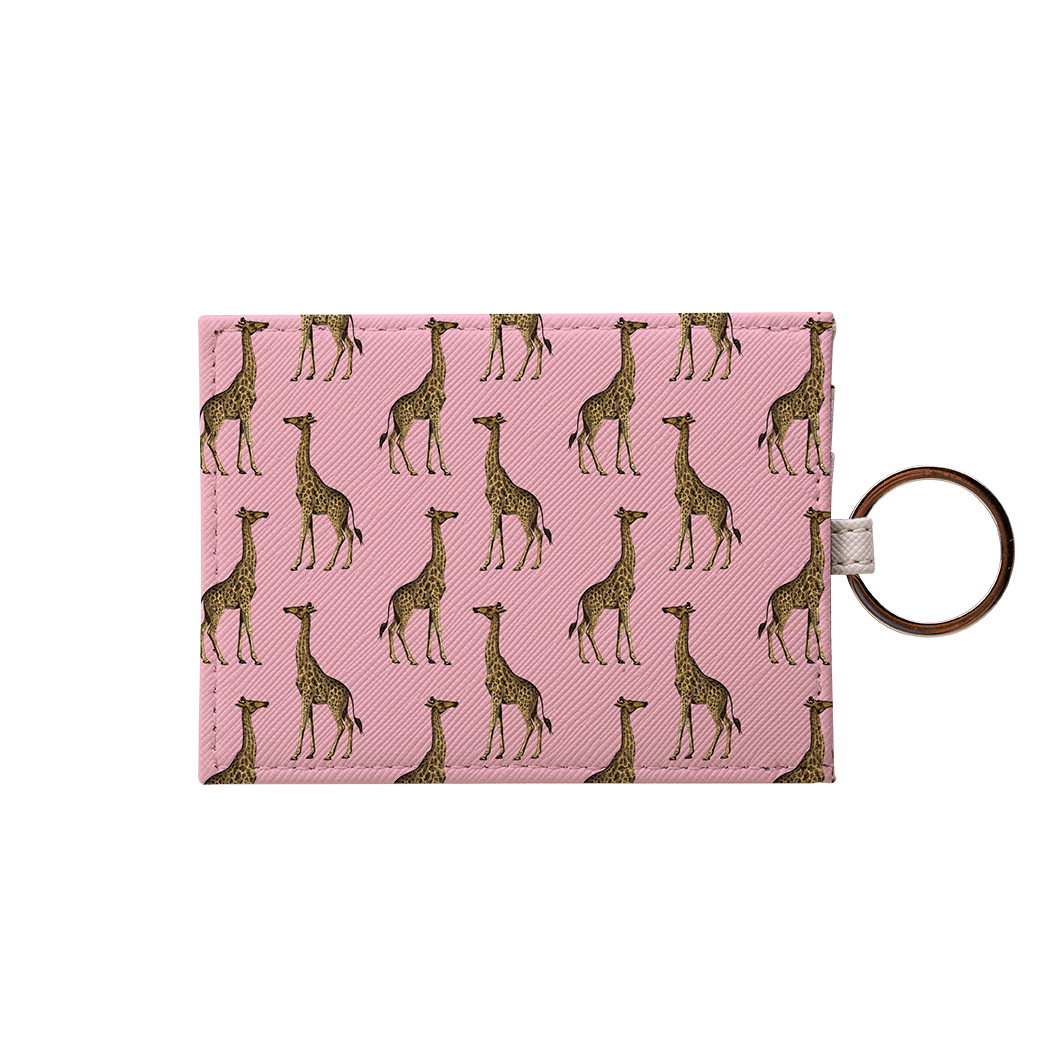 Pink Giraffe Card Holder