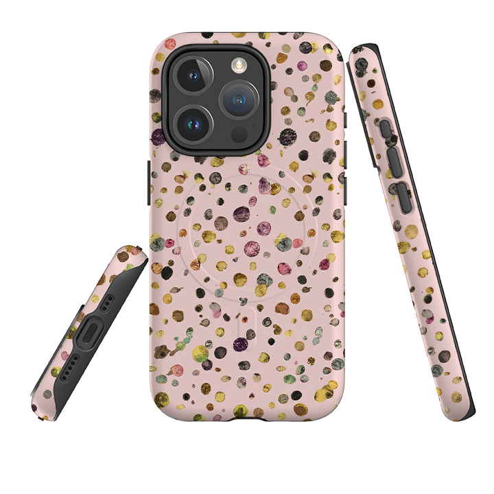 iPhone MagSafe Tough Case - Pink Polka