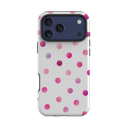iPhone Tough Case - Pink Polka Dot