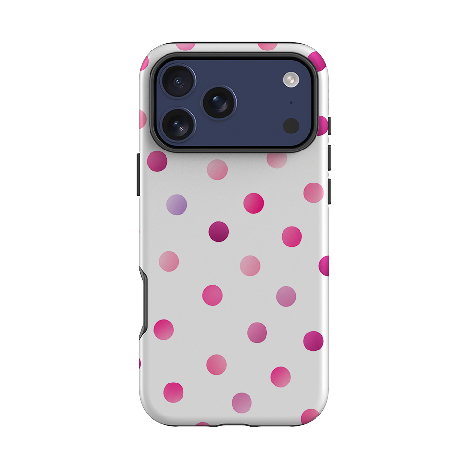 iPhone Tough Case - Pink Polka Dot