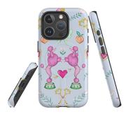 iPhone MagSafe Tough Case - Pink Poodle Parlour Powder By Catherine Rowe
