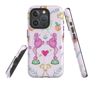 iPhone MagSafe Tough Case - Pink Poodle Parlour Sugar By Catherine Rowe