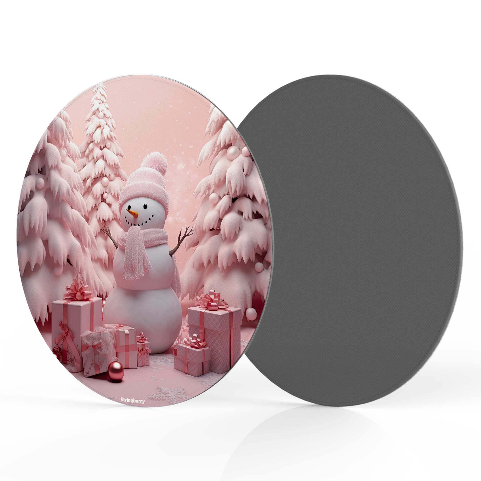 Pink Snowman