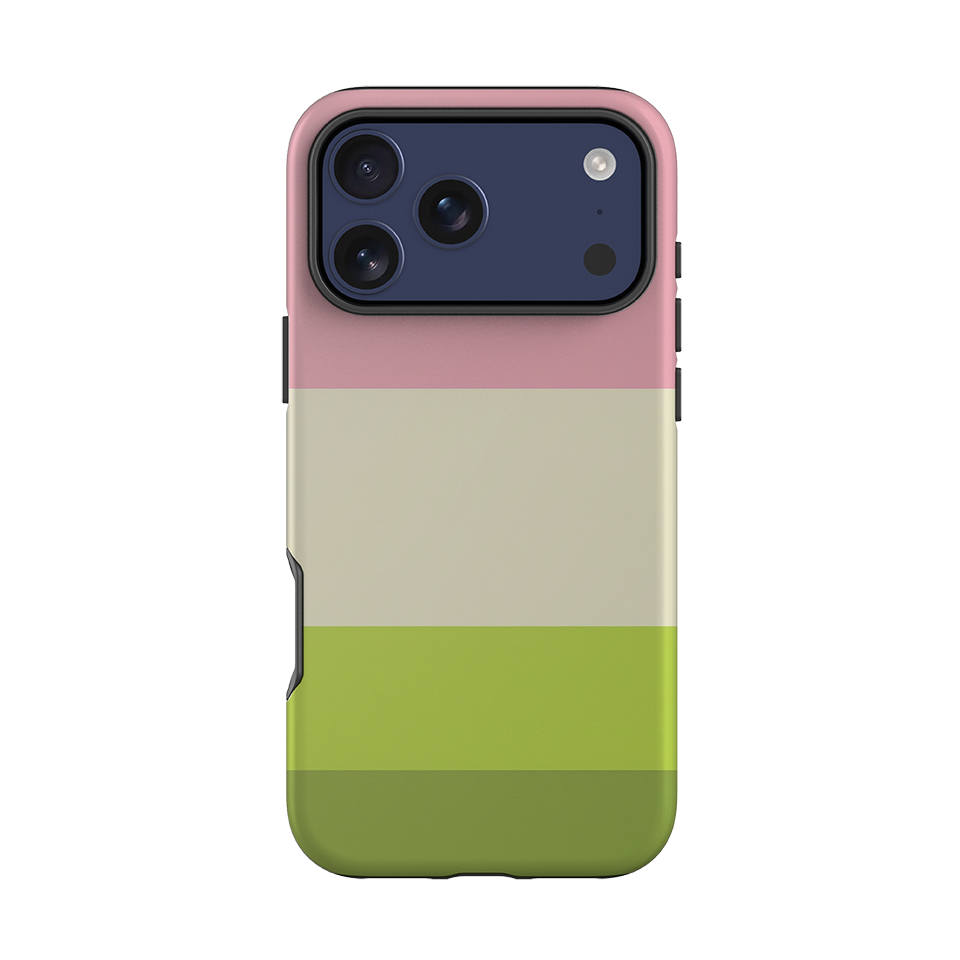 iPhone Tough Case - Pink & Sage Green