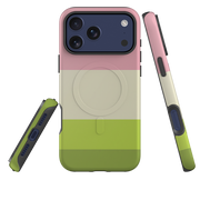 iPhone MagSafe Tough Case - Pink & Sage Green