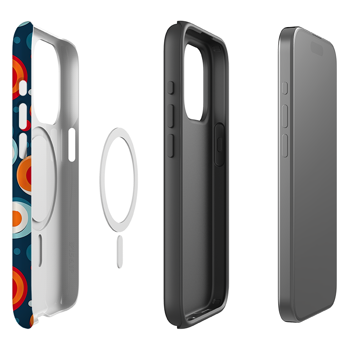 iPhone MagSafe Tough Case - Planet Polka