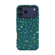 iPhone Tough Case - Plankton Light - Steel Blue By Katherine Quinn