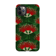 iPhone Tough Case - Pohutukawa Green And Red By Katherine Quinn