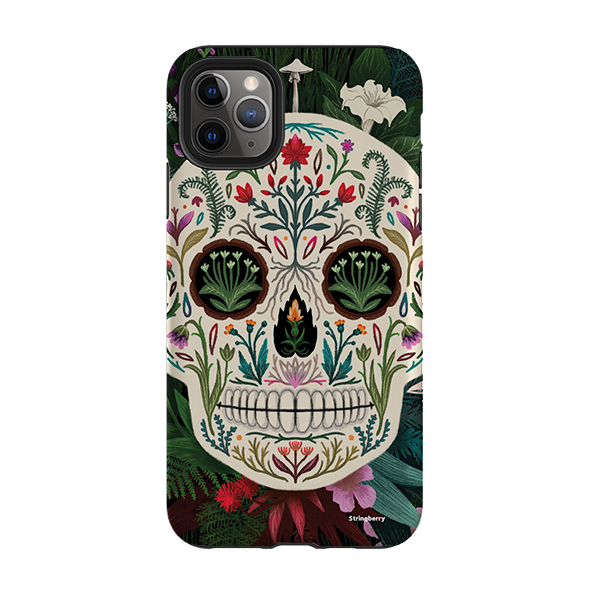 iPhone Tough Case - Poison Sugar Skull By Anna Stead