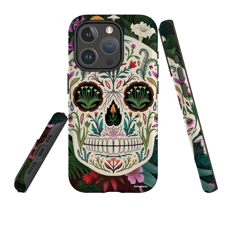 iPhone MagSafe Tough Case -  Poison Sugar Skull By Anna Stead