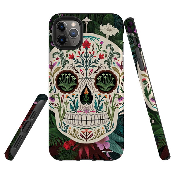 iPhone Tough Case - Poison Sugar Skull By Anna Stead