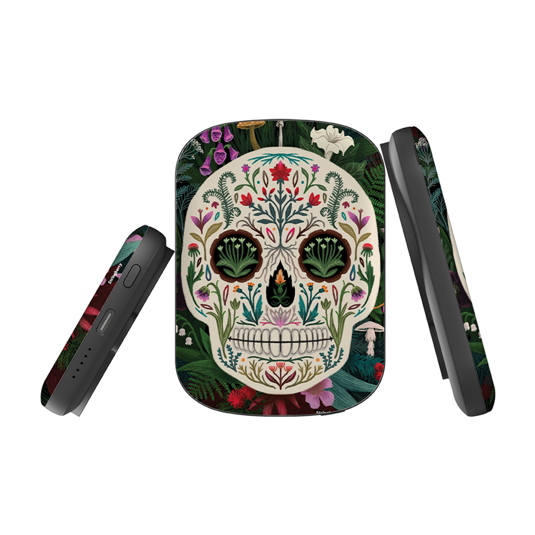 MagSafe Power Bank - Poison Sugar Skull By Anna Stead