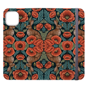 Poppy Red Wallet Case By Catherine Rowe