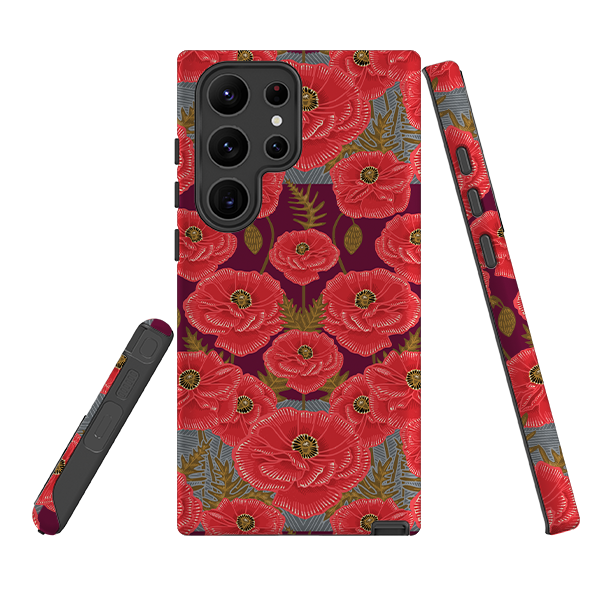 Samsung Tough Case - Poppy Red By Kate Heiss