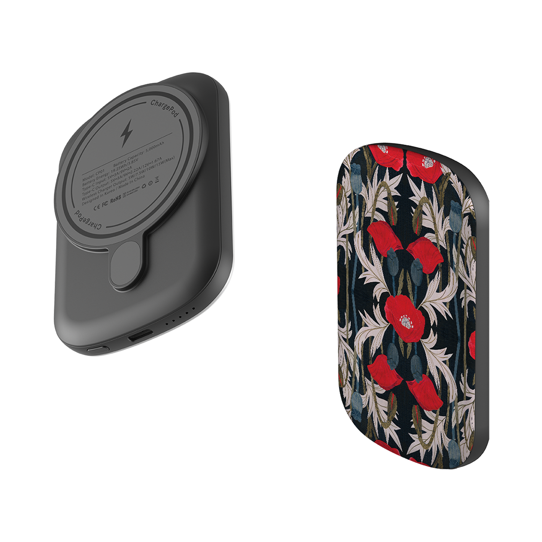 MagSafe Power Bank - Poppy By Tracey English