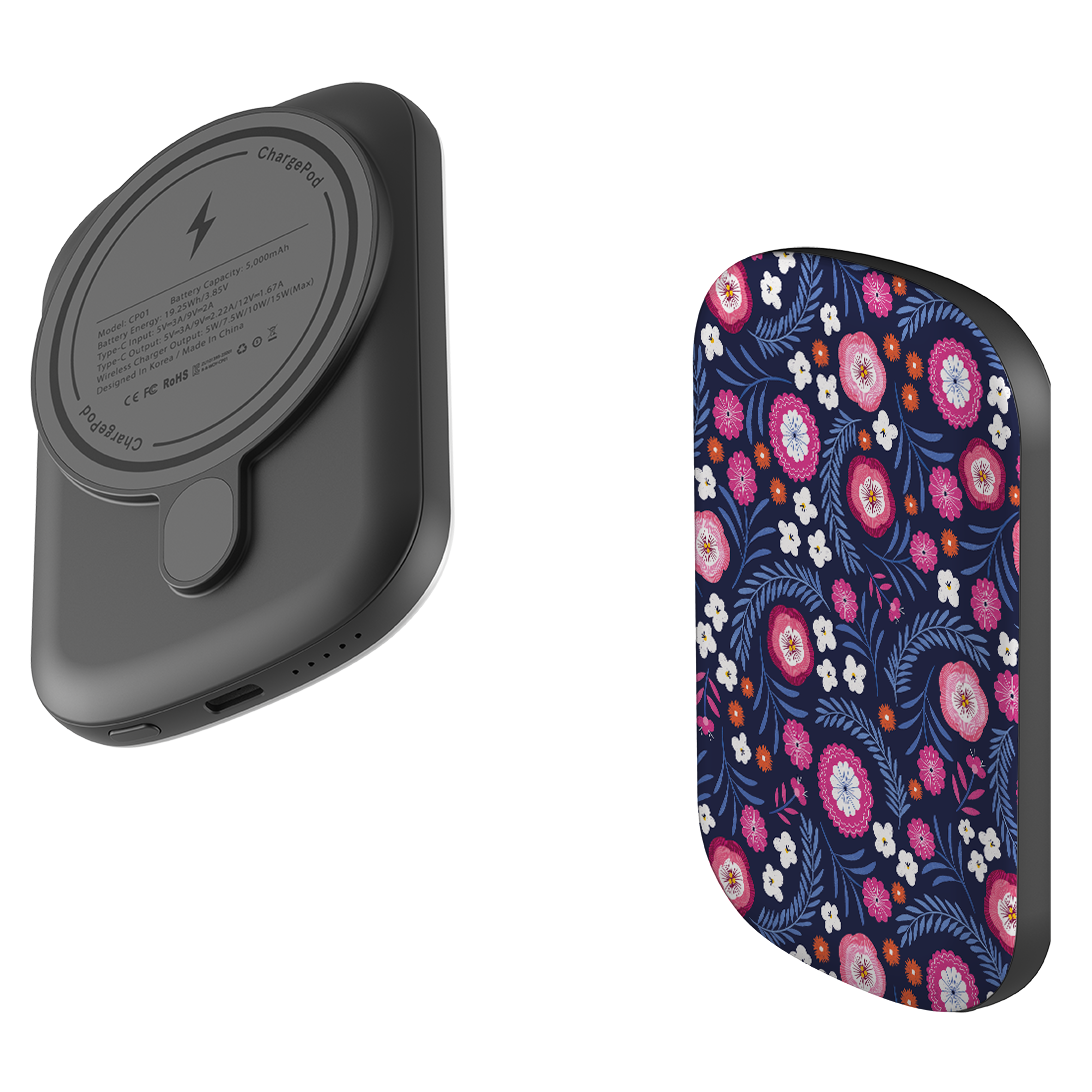 MagSafe Power Bank - Posy Garden I By Ali Brookes