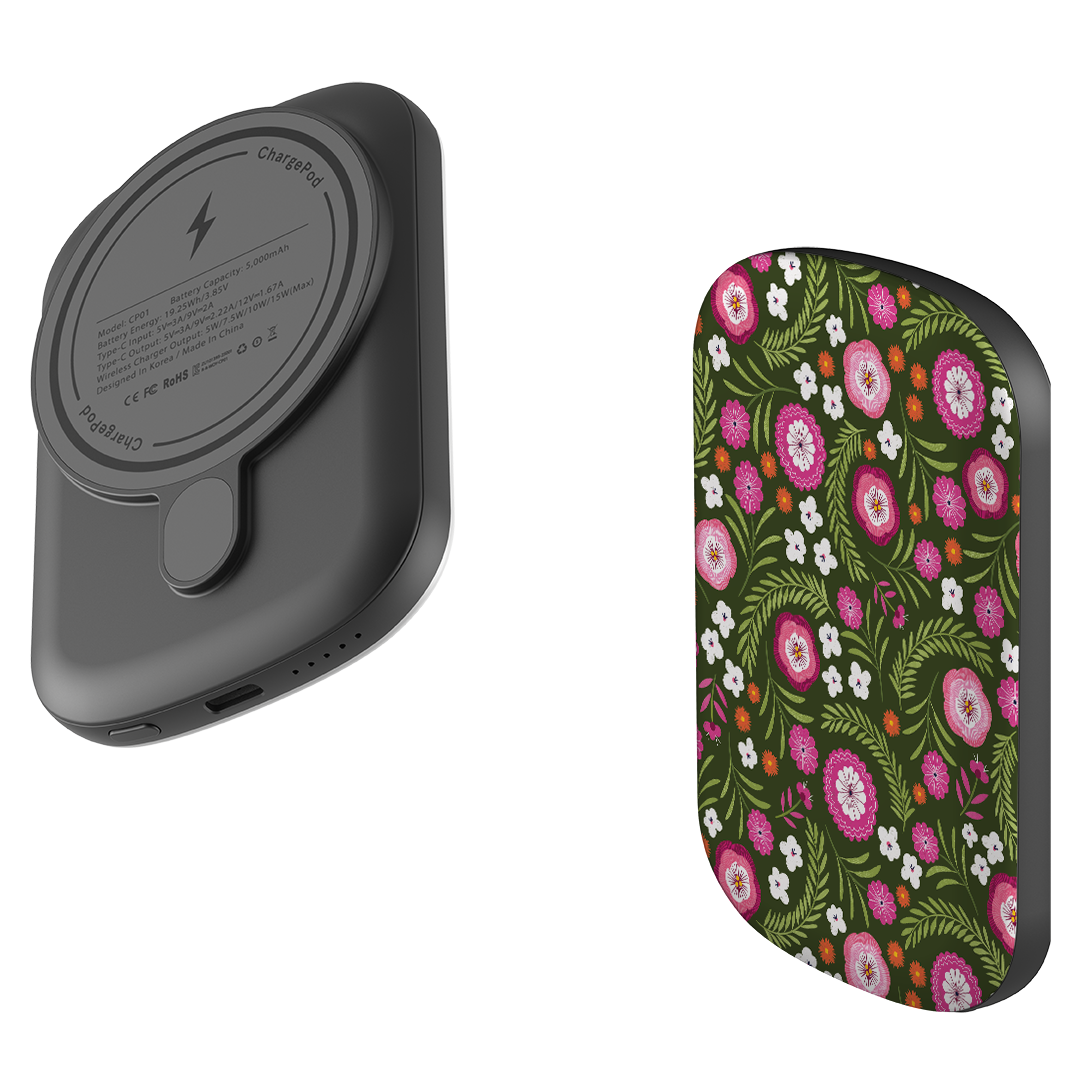 MagSafe Power Bank - Posy Garden II By Ali Brookes