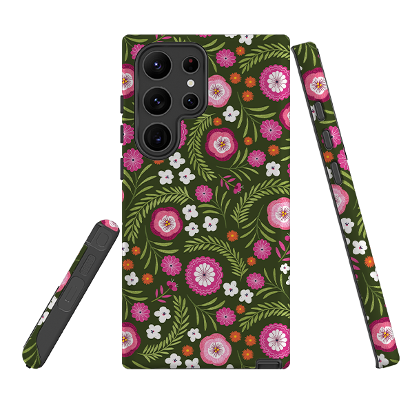 Samsung Tough Case - Posy Garden II By Ali Brookes