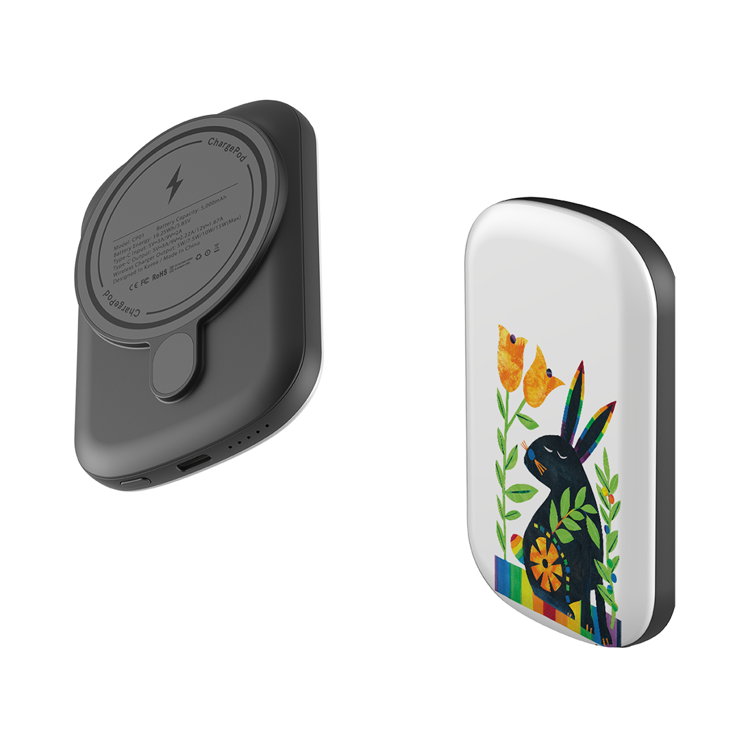 MagSafe Power Bank - Pride Rabbit By Tracey English