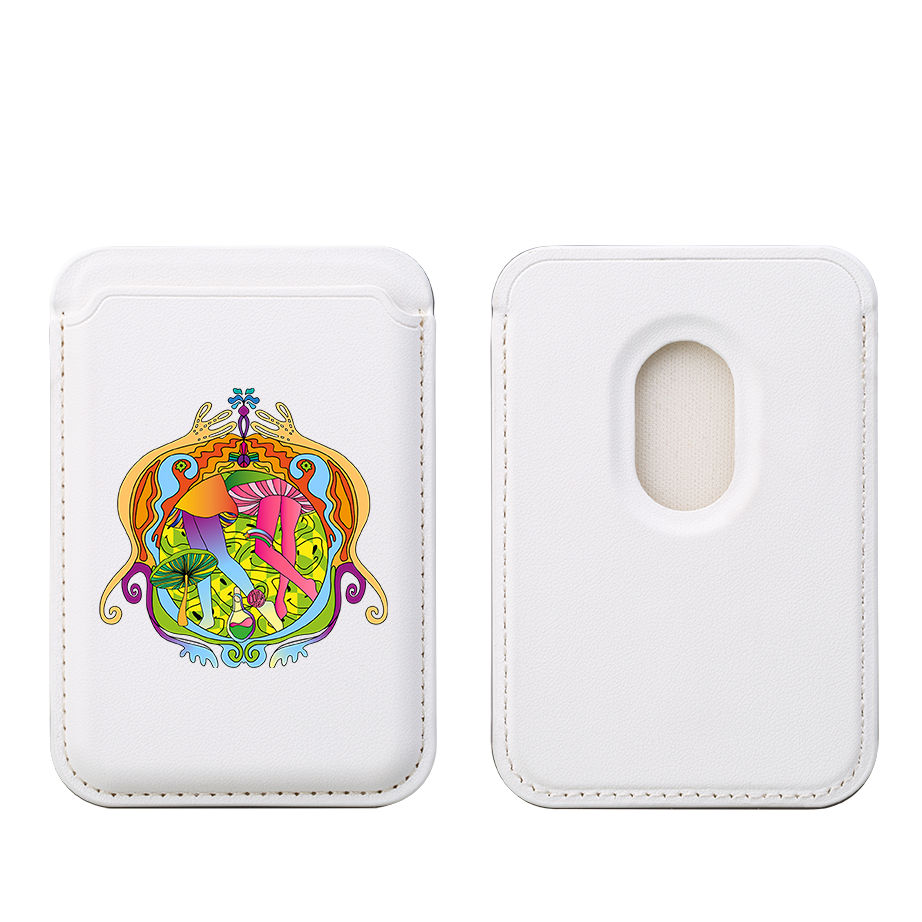 Psychedelic MagSafe Wallet- White