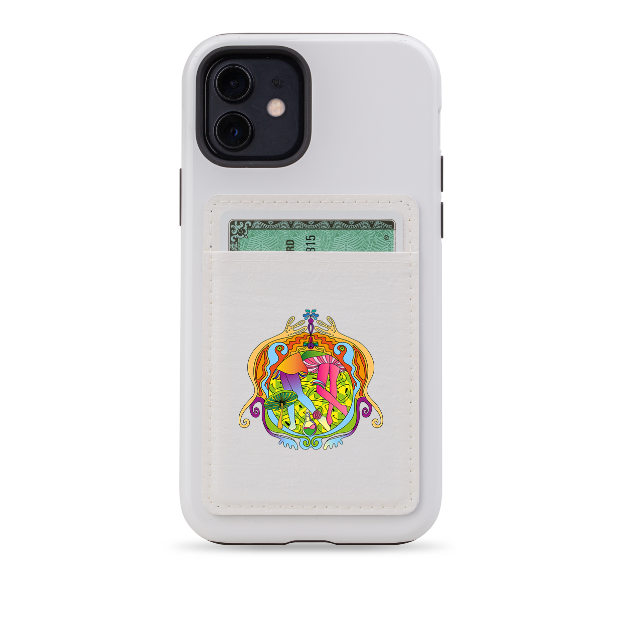 Psychedelic MagSafe Wallet- White