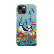 Puffins Case and Card Case By Tracey English
