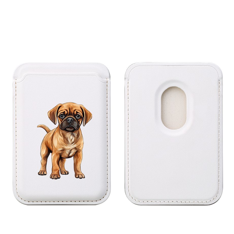 Puggle MagSafe Wallet- White