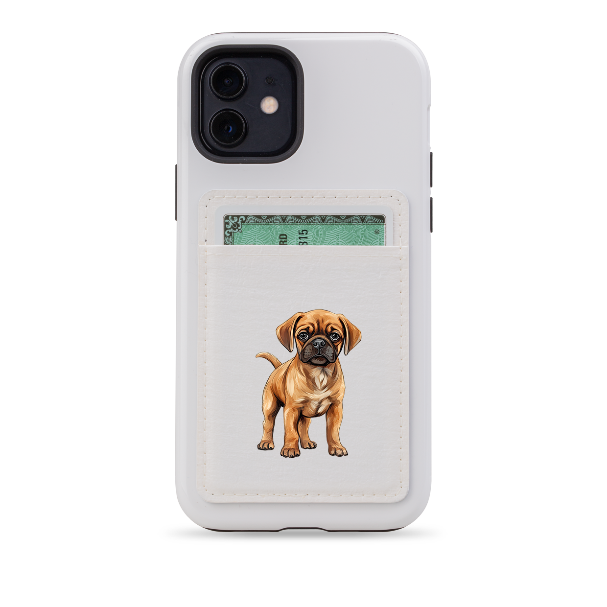 Puggle MagSafe Wallet- White