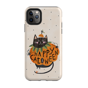 iPhone Tough Case - Pumpkin Cats By Ali Brookes