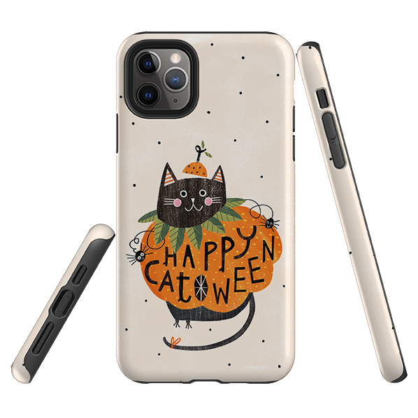 iPhone Tough Case - Pumpkin Cats By Ali Brookes