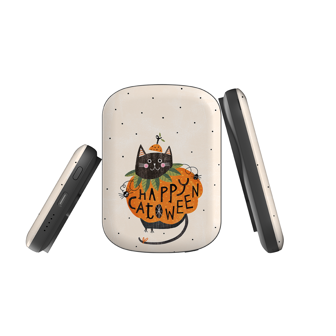 MagSafe Power Bank - Pumpkin Cats By Ali Brookes