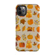 iPhone Tough Case - Pumpkins and Owls By Tracey English