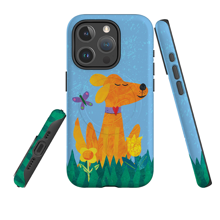 iPhone MagSafe Tough Case - Pup in the grass By Tracey English