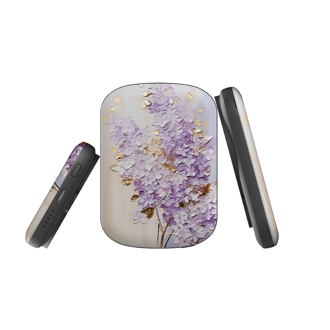 MagSafe Power Bank - Purple Floral