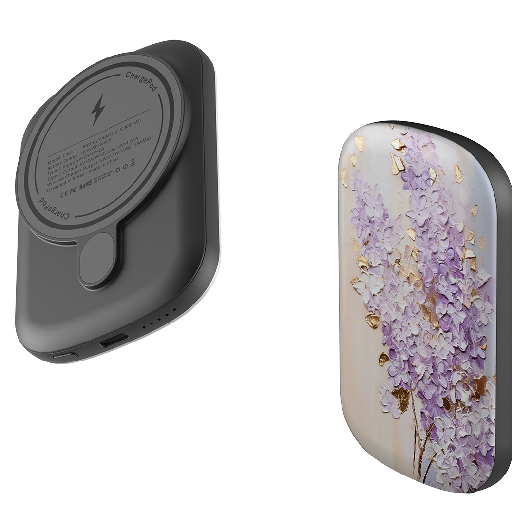 MagSafe Power Bank - Purple Floral