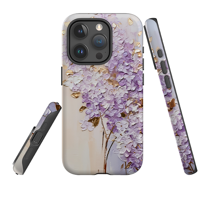 iPhone Tough Case - Purple Floral