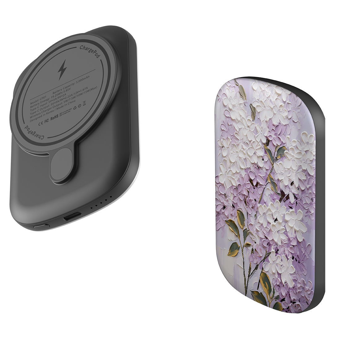 MagSafe Power Bank - Purple Floral II