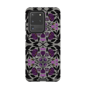 Samsung Tough Case - Purple Flower Skull I By Nina Pace