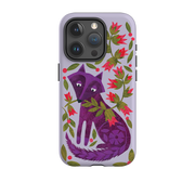 iPhone Tough Case - Purple Foxie By Tracey English