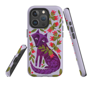 iPhone MagSafe Tough Case - Purple Foxie By Tracey English