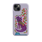 Purple Foxie Case and Card Case By Tracey English