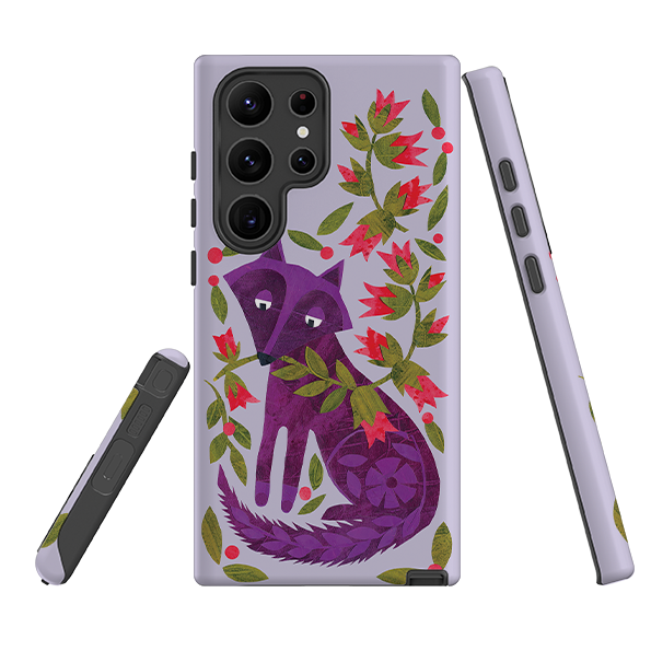 Samsung Tough Case - Purple Foxie By Tracey English