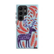 Samsung Tough Case - Purple Reindeer By Tracey English