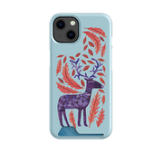 Purple Reindeer Case and Card Case By Tracey English