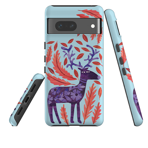 Google Tough Case - Purple Reindeer By Tracey English